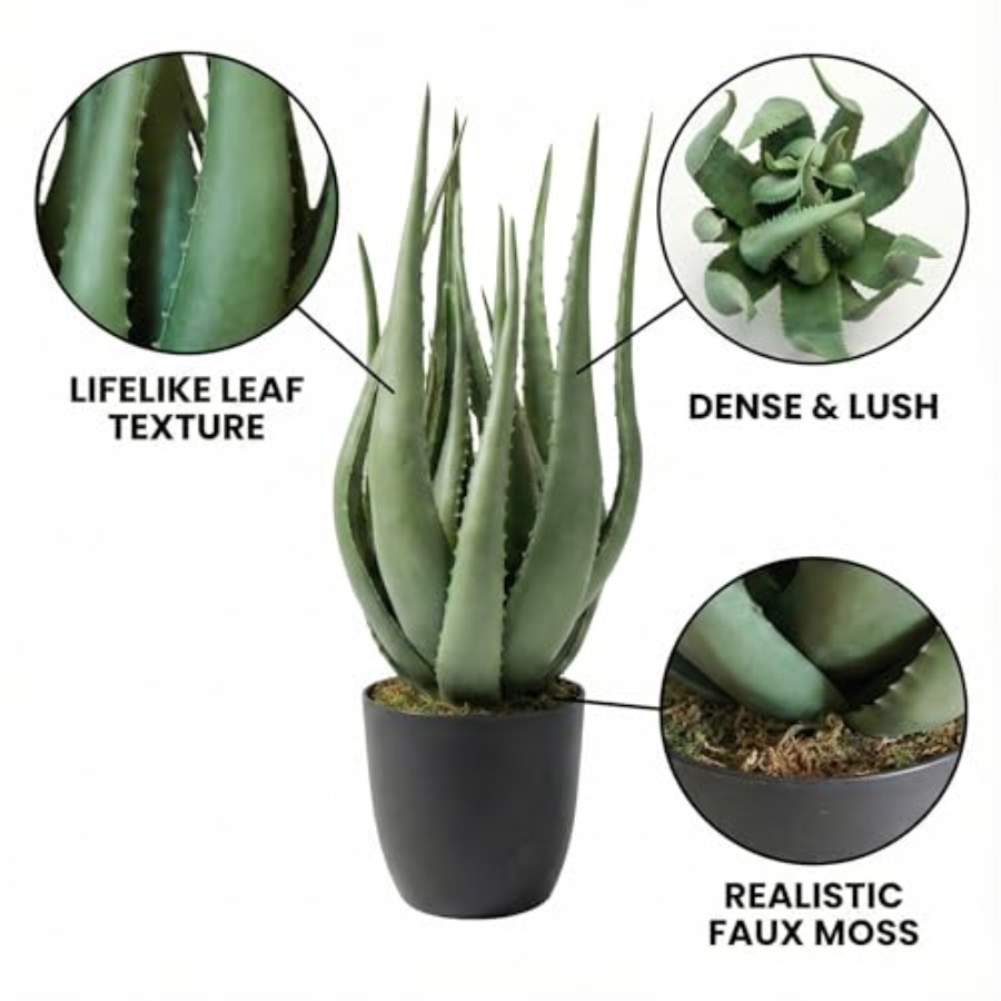 Large Potted Artificial Aloe V – Aloe Vera Pot recenzja i cena