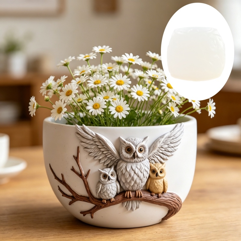 The owl standing on the branch – Echeveria Succulent recenzja i cena