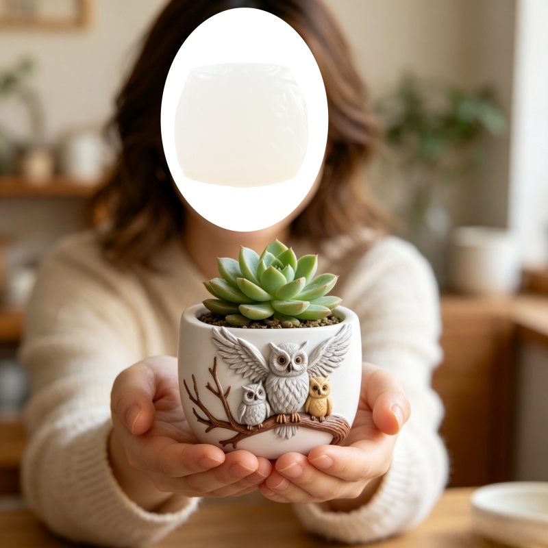The owl standing on the branch – Echeveria Succulent recenzja i cena