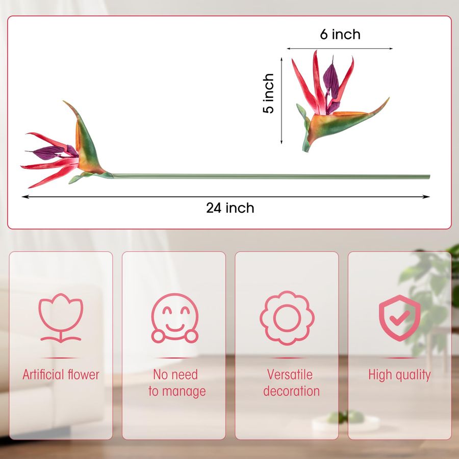 12 Pcs Bird of Paradise Artifi – Bird Paradise Strelitzia recenzja i cena