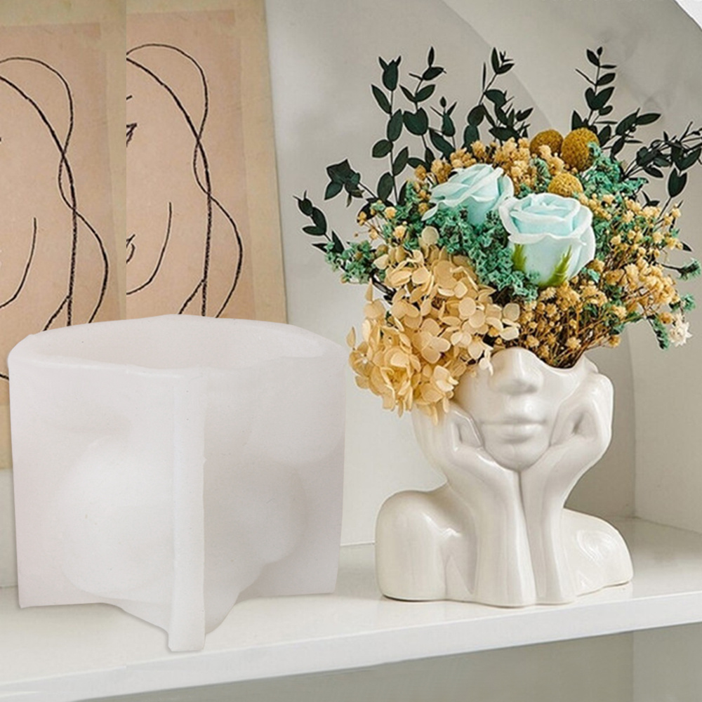 Abstract Face Planter Pot Sili – Echeveria Succulent recenzja i cena