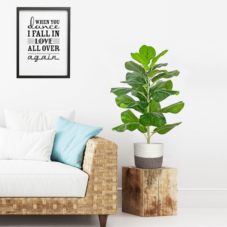 Artificial Fiddle Leaf Fig Tre – Ficus Lyrata Tree recenzja i cena