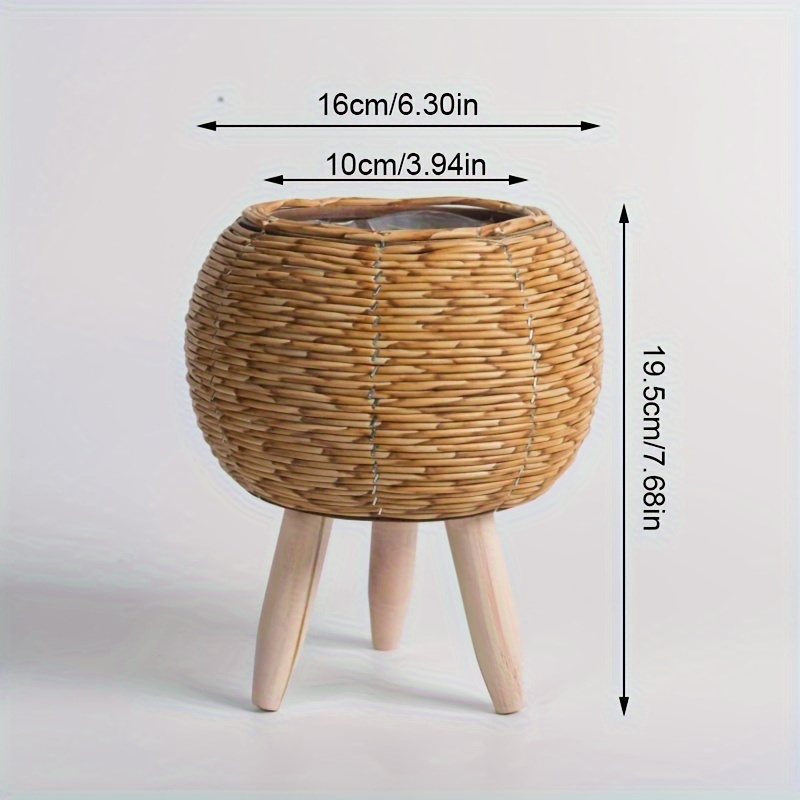 Charming Rustic Rattan Planter – Aloe Vera Pot recenzja i cena