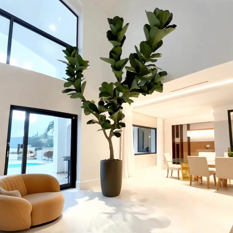 Artificial Plants Indoor Potte – Ficus Lyrata Tree recenzja i cena
