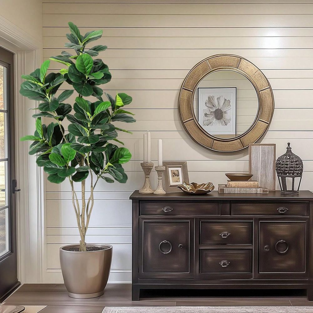 6FT Tall Artificial Fiddle Lea – Ficus Lyrata Tree recenzja i cena
