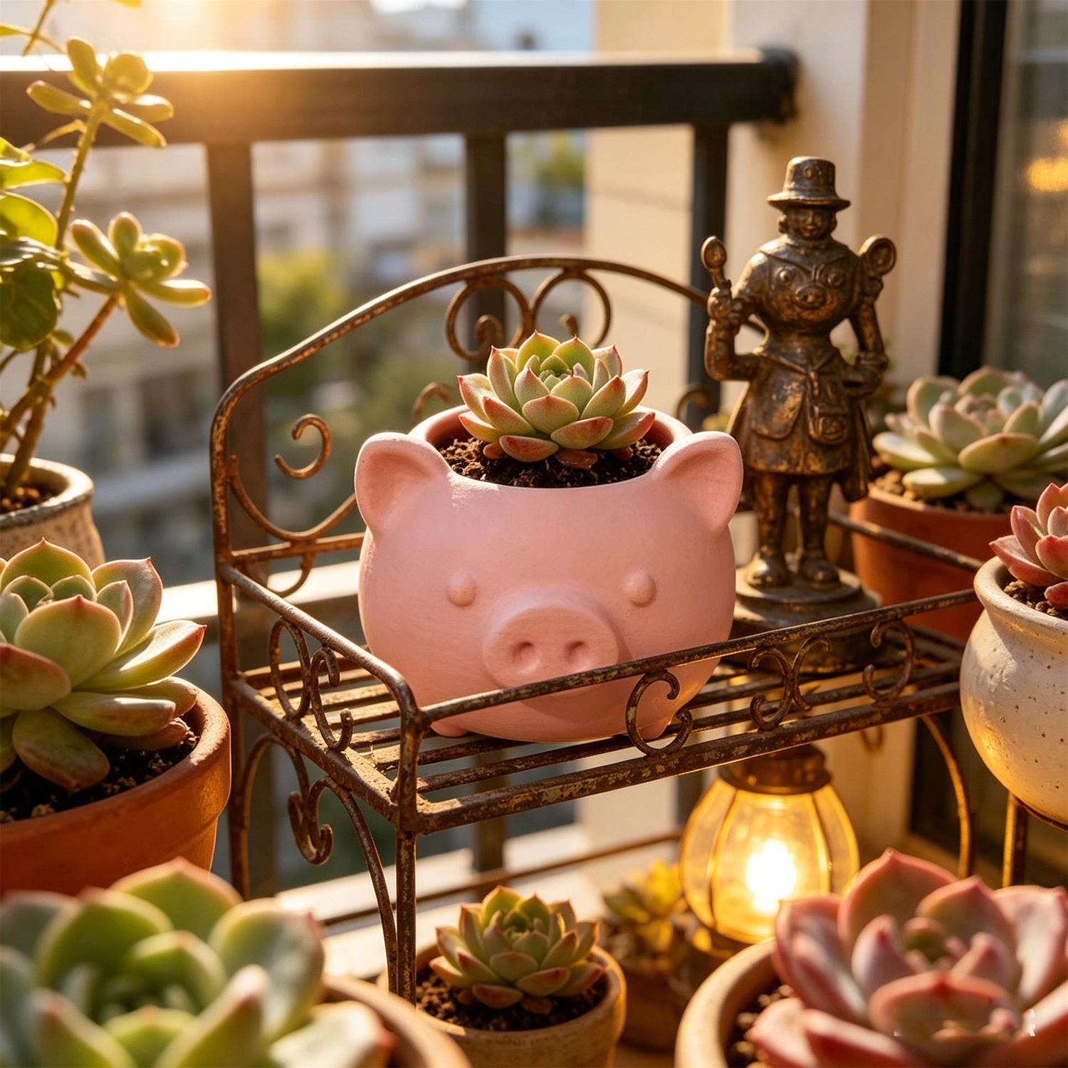 10/1pcs 3D Printed Creative Pi – Echeveria Succulent recenzja i cena