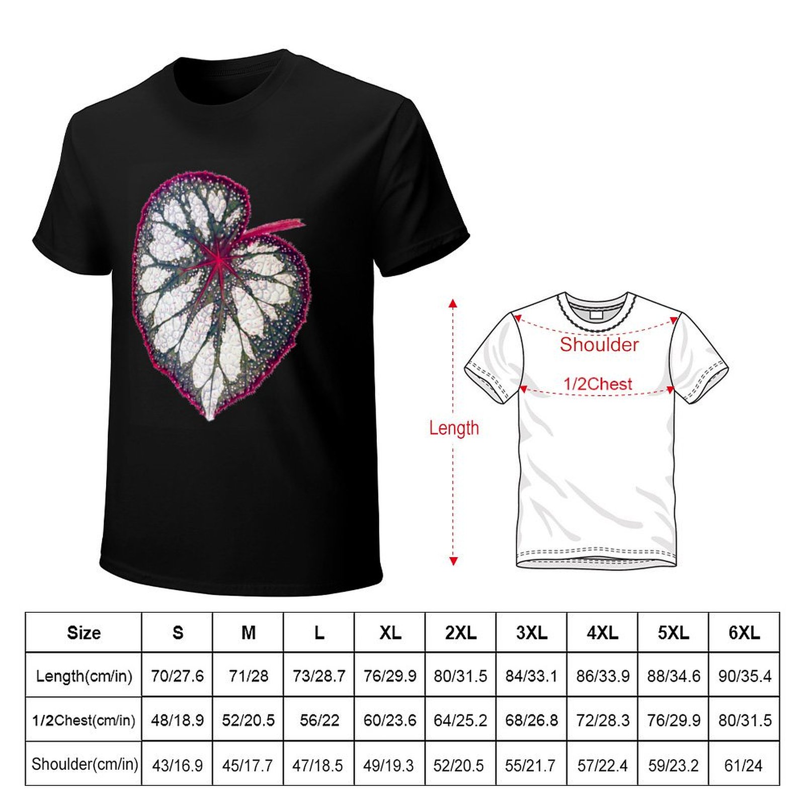 Begonia rex T-Shirt Work Outdo – Begonia Rex recenzja i cena