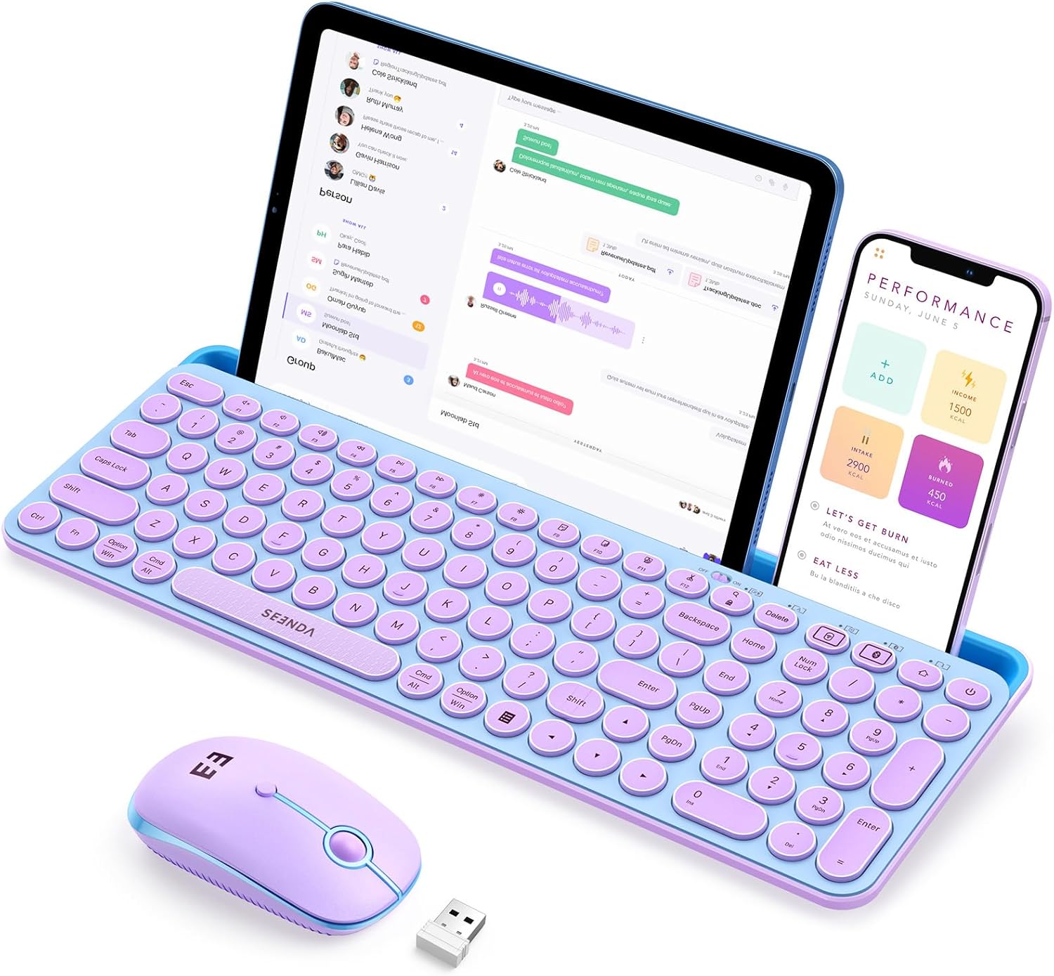 Wireless Keyboard and Mouse Co – Tradescantia Purple recenzja i cena