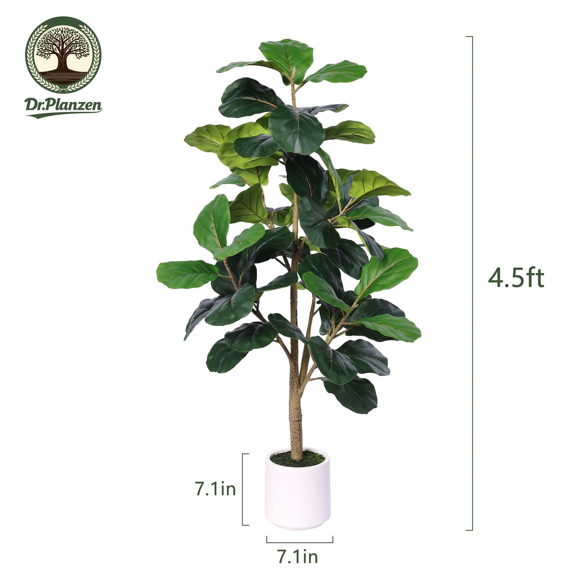 4.5ft Realistic Artificial Fid – Ficus Lyrata Tree recenzja i cena
