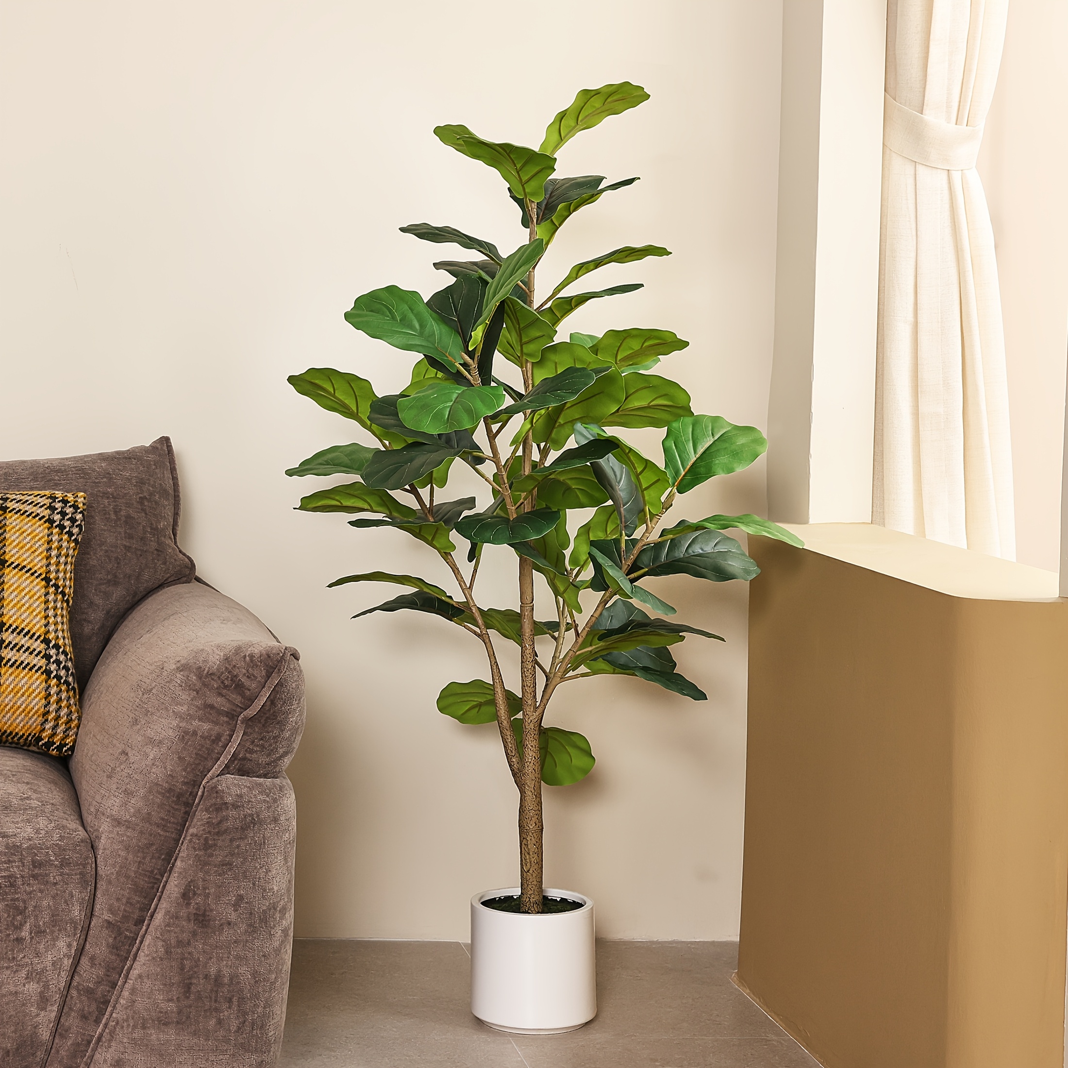 4.5ft Realistic Artificial Fid – Ficus Lyrata Tree recenzja i cena