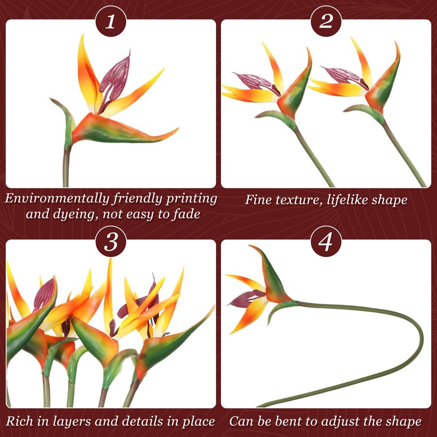 12 Pcs Bird of Paradise Artifi – Bird Paradise Strelitzia recenzja i cena
