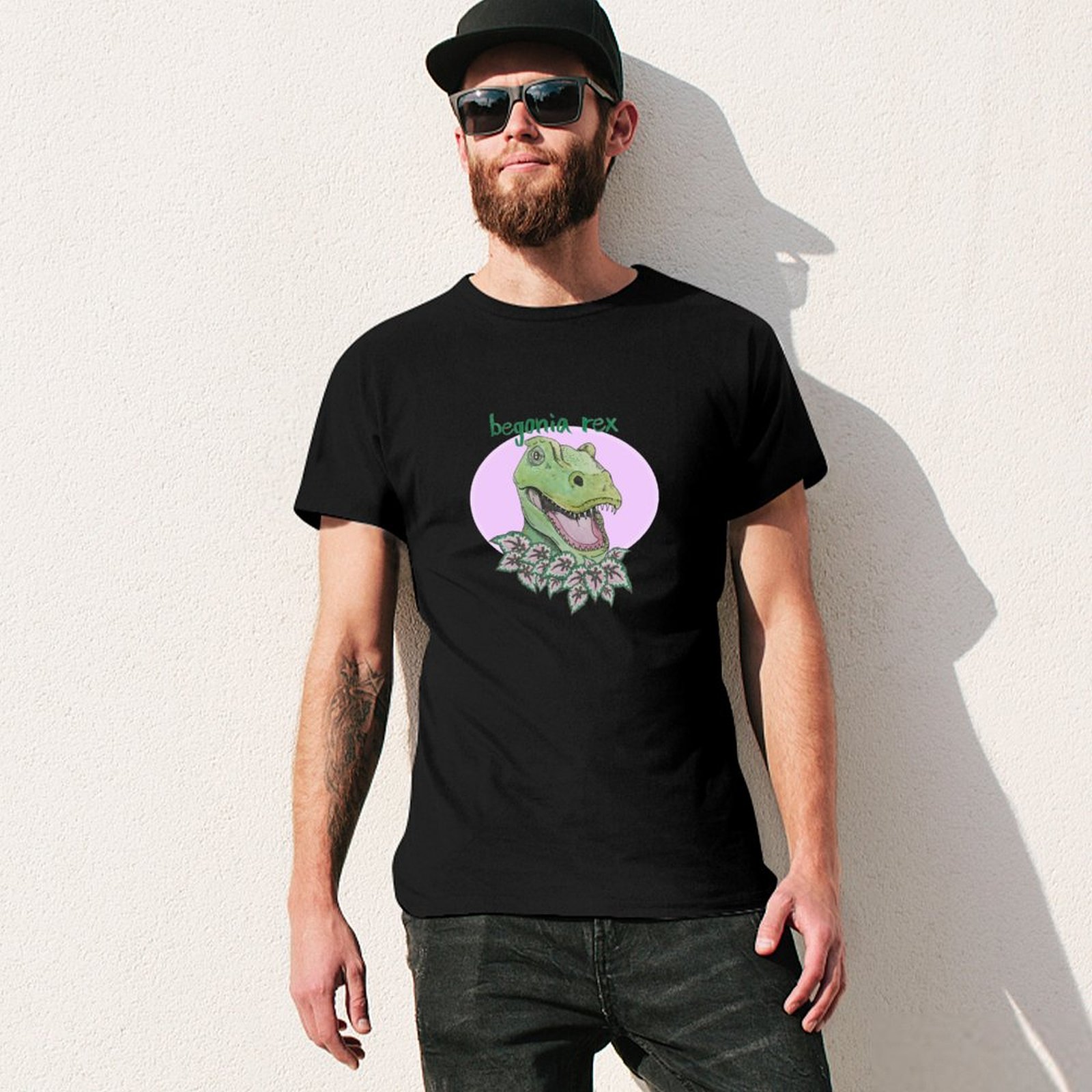 T rex begonia (pink) T-Shirt S – Begonia Rex recenzja i cena